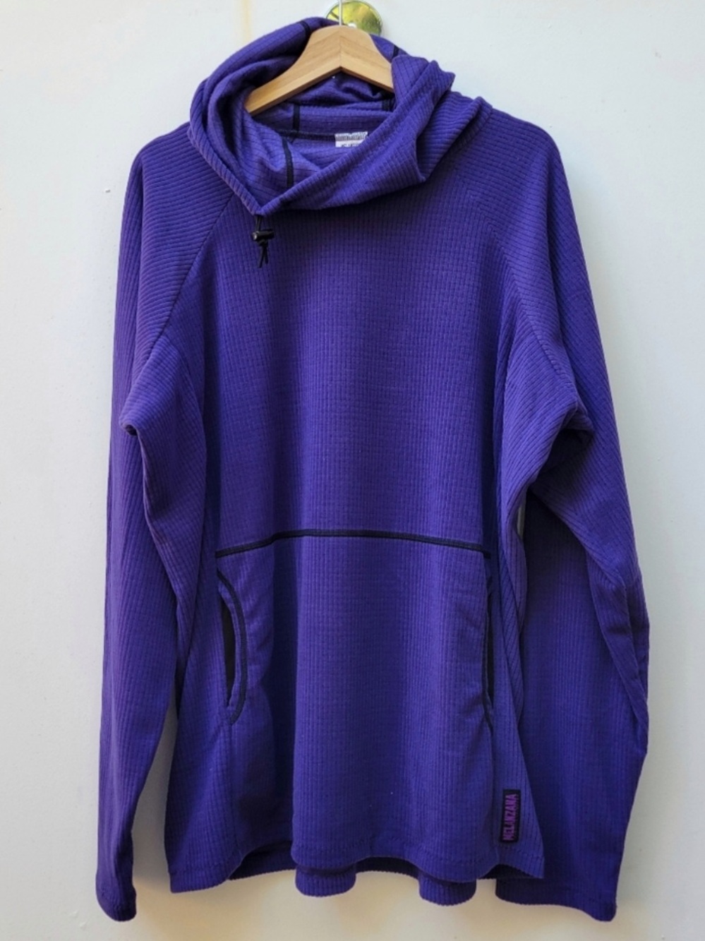 MELANZANA Men’s MICRO GRID HOODIE V2 MEN'S XL GRAPE